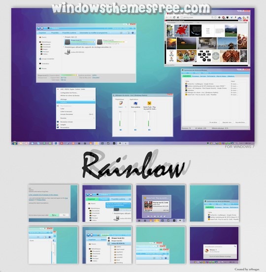 Download Free Rainbow Windows 7 Visual Style
