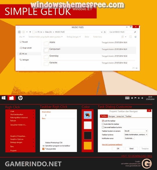 Download Free Simple Getuk Windows 8.1 Visual Style