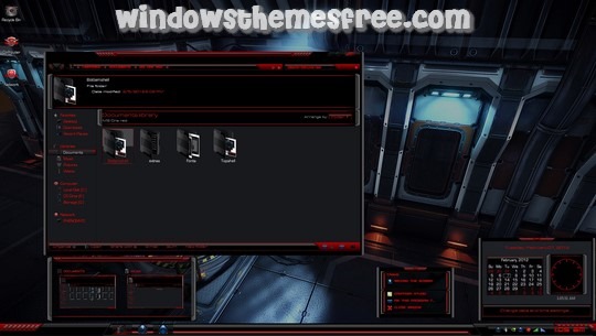 Download Free MS - ONE Red - Maximum Security One Windows 7 Visual Style