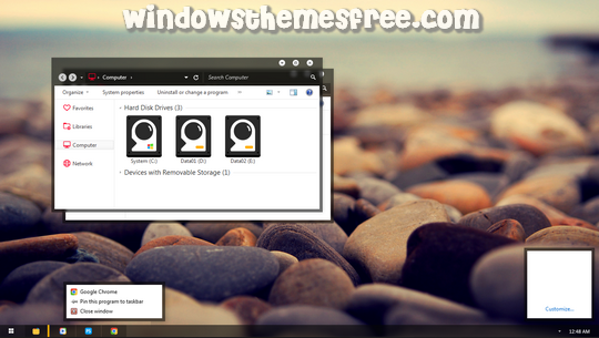 Download Free Black Glass Windows 7 Visual Style