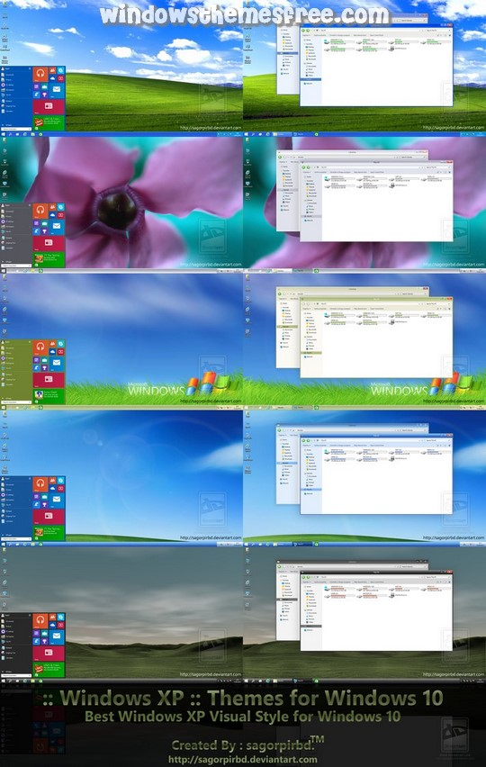 Download Free Windows XP Themes For Windows 10