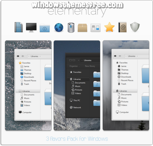 Download Free Elementary ipack Windows Icons Pack