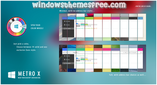 Metro X Windows 8.1 Visual Style
